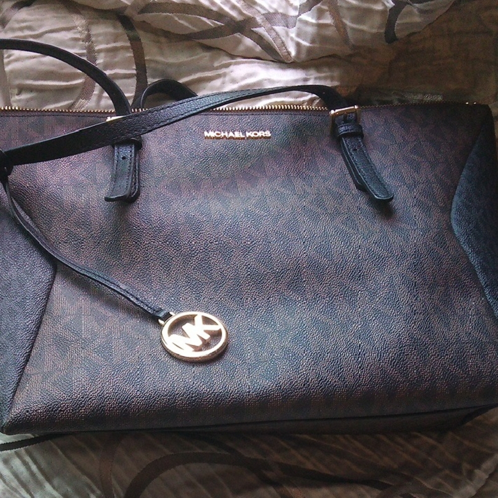Michael Kors Black and Brown Women's Bag